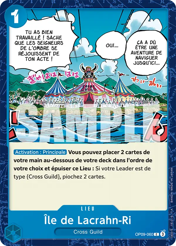 OP09-060 - Île de Lacrahn-Ri — Carte One Piece Les Nouveaux Empereurs 060