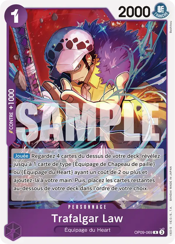 OP09-069 - Trafalgar Law — Carte One Piece Les Nouveaux Empereurs 069