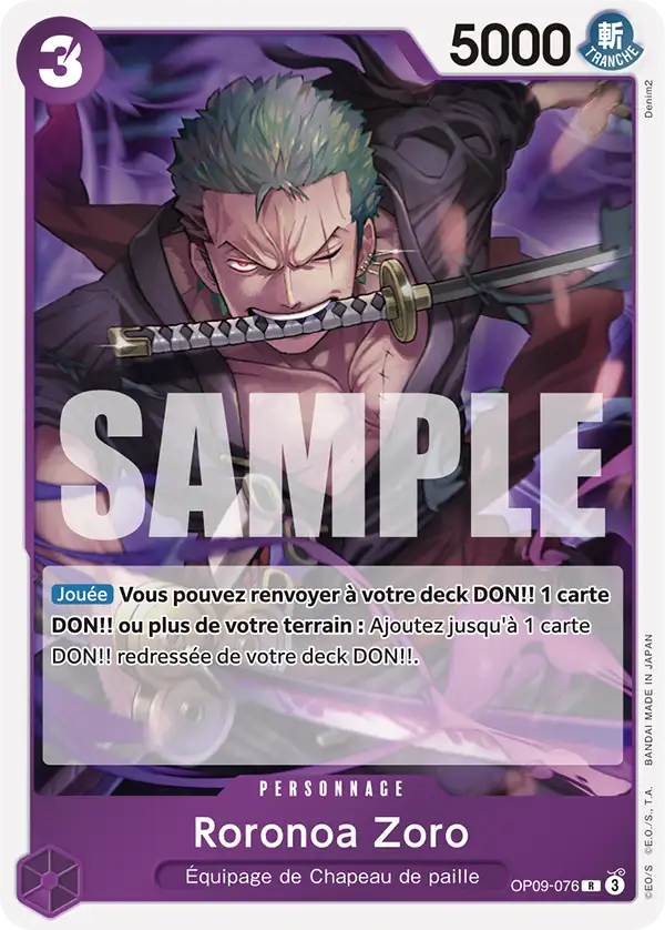 OP09-076 - Roronoa Zoro