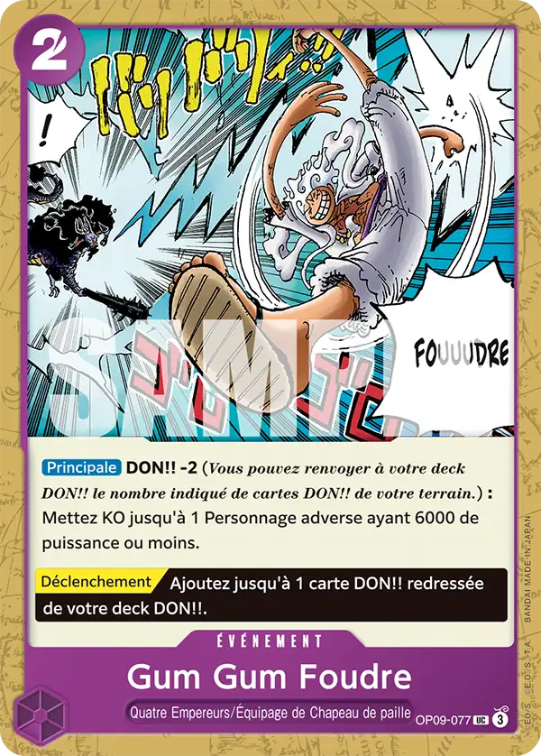OP09-077 - Gum Gum Foudre