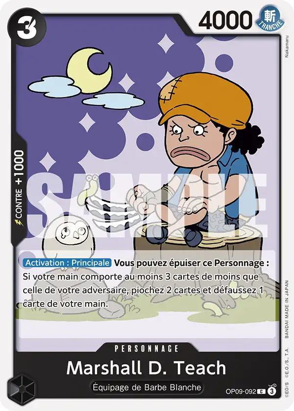 OP09-092 - Marshall D. Teach — Carte One Piece Les Nouveaux Empereurs 092