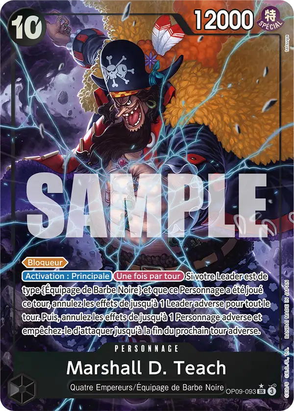 OP09-093 - Marshall D. Teach V2 — Carte One Piece Les Nouveaux Empereurs 093