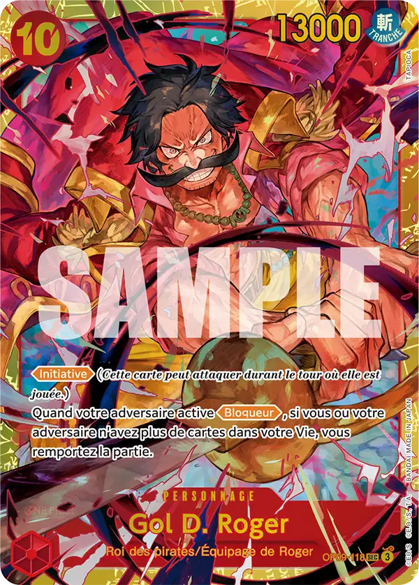 OP09-118 - Gol D. Roger — Carte One Piece Les Nouveaux Empereurs 118