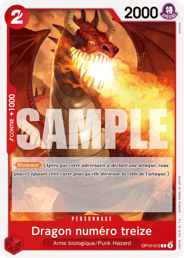 OP10-012 - Dragon numéro treize — Carte One Piece Sang Royal 012