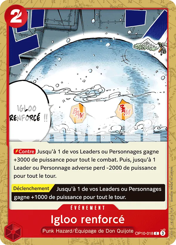 OP10-018 - Igloo renforcé — Carte One Piece Sang Royal 018