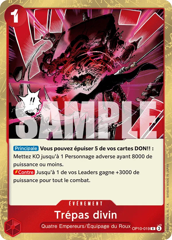 OP10-019 - Trépas divin — Carte One Piece Sang Royal 019