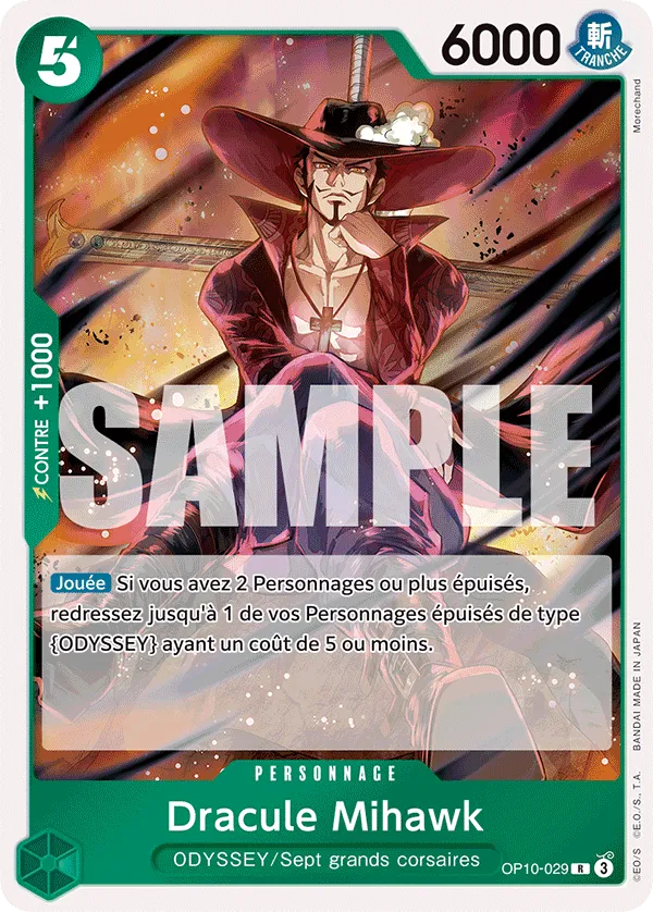 OP10-029 - Dracule Mihawk — Carte One Piece Sang Royal 029