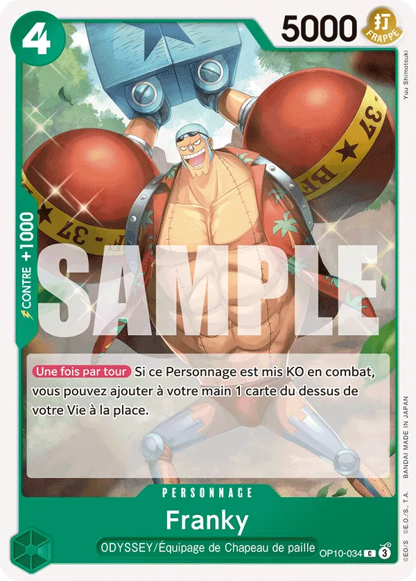 OP10-034 - Franky — Carte One Piece Sang Royal 034