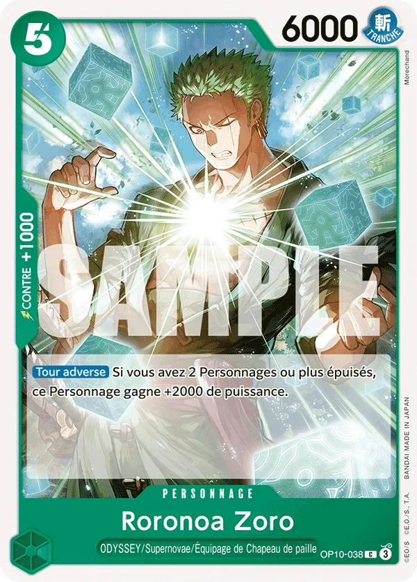 OP10-038 - Roronoa Zoro — Carte One Piece Sang Royal 038
