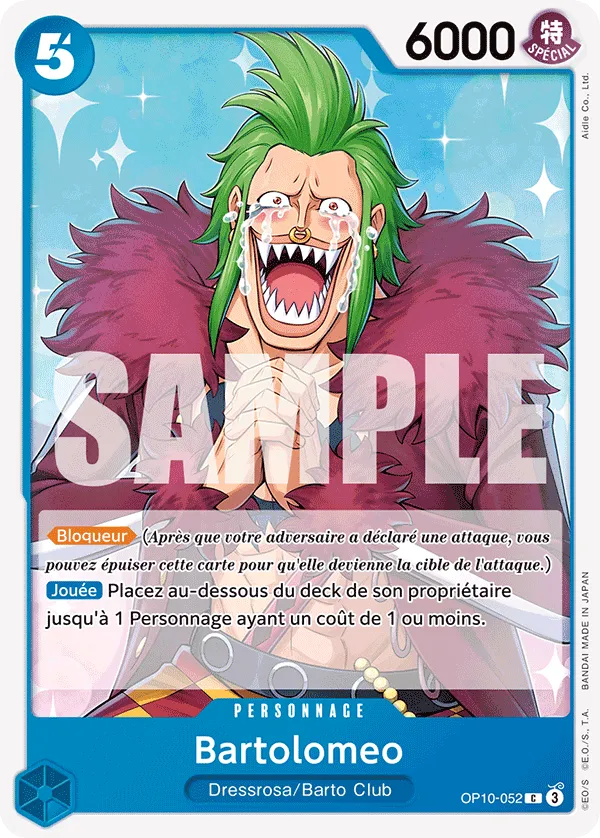 OP10-052 - Bartolomeo — Carte One Piece Sang Royal 052