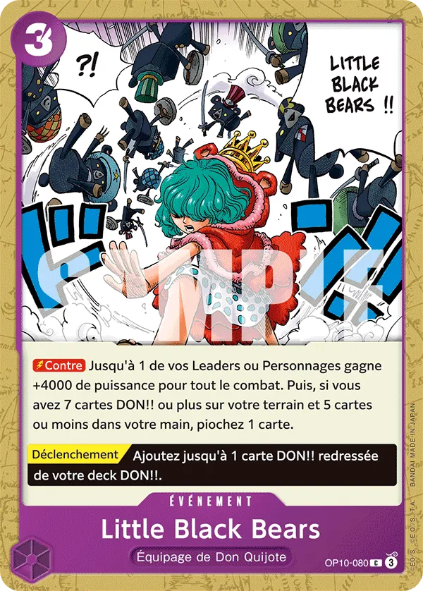OP10-080 - Little Black Bears — Carte One Piece Sang Royal 080