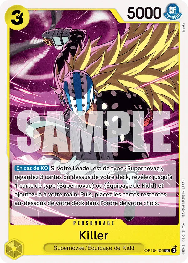 OP10-106 - Killer — Carte One Piece Sang Royal 106