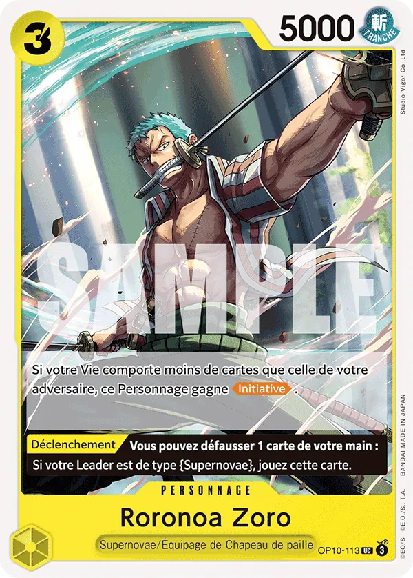 OP10-113 - Roronoa Zoro — Carte One Piece Sang Royal 113