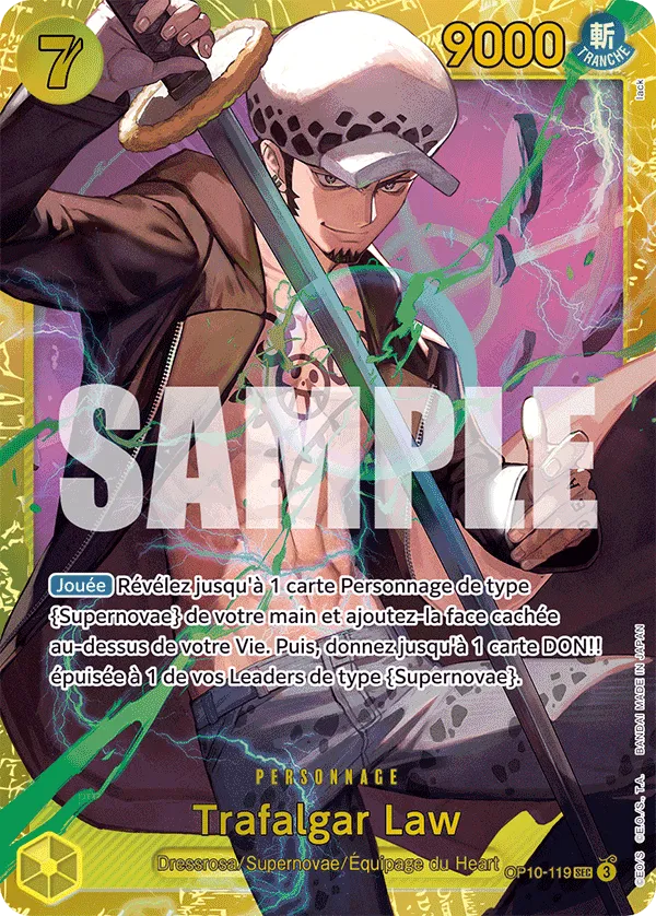 OP10-119 - Trafalgar Law — Carte One Piece Sang Royal 119