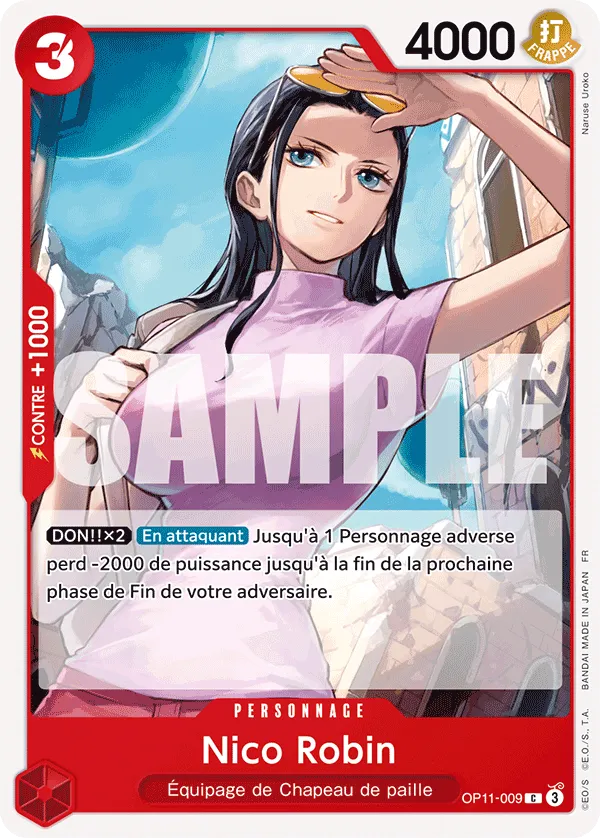 OP11-009 - Nico Robin — Carte One Piece Des Poings Vifs comme l'Éclair 009