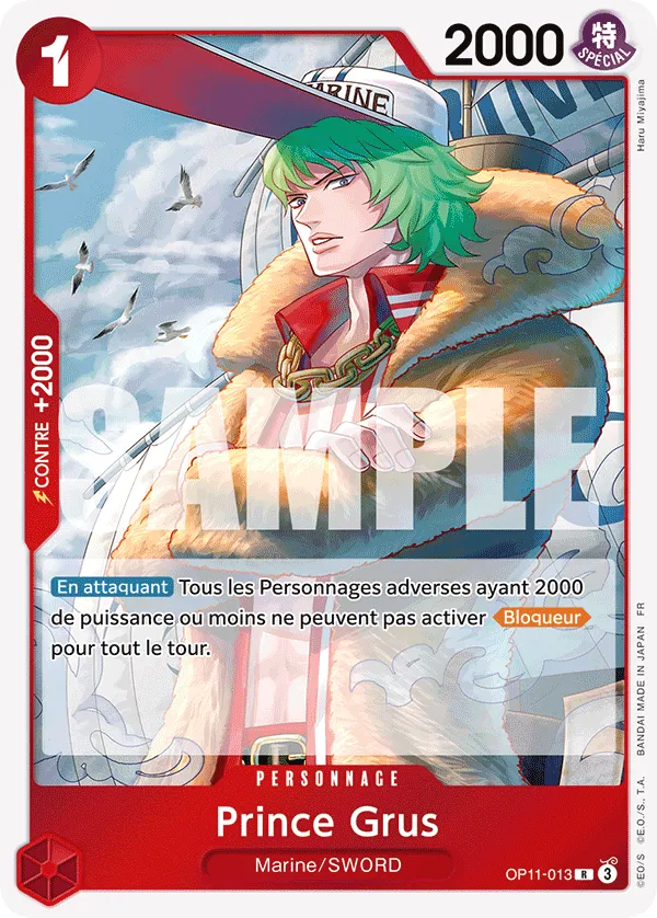 OP11-013 - Prince Grus — Carte One Piece Des Poings Vifs comme l'Éclair 013