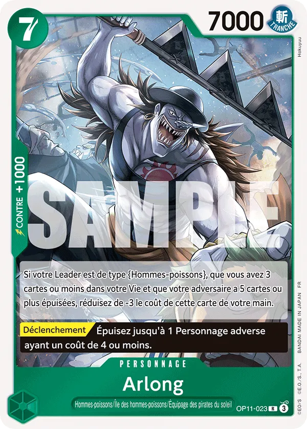 OP11-023 - Arlong — Carte One Piece Des Poings Vifs comme l'Éclair 023