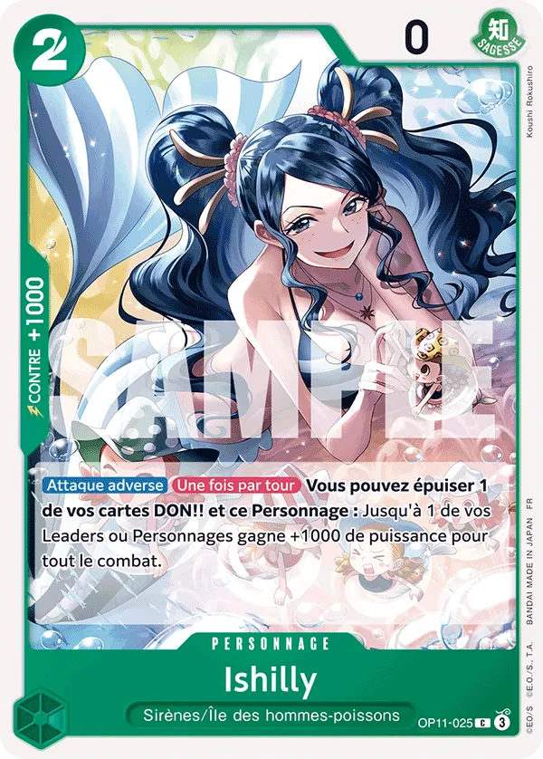 OP11-025 - Ishilly — Carte One Piece Des Poings Vifs comme l'Éclair 025