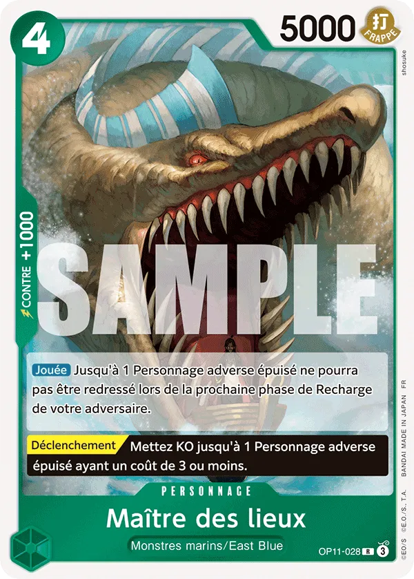 OP11-028 - Maître des lieux — Carte One Piece Des Poings Vifs comme l'Éclair 028