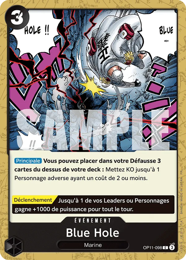 OP11-098 - Blue Hole — Carte One Piece Des Poings Vifs comme l'Éclair 098