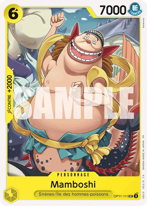 OP11-111 - Mamboshi — Carte One Piece Des Poings Vifs comme l'Éclair 111