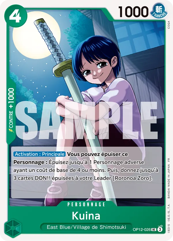 OP12-026 - Kuina — Carte One Piece L'Héritage du Maître 026