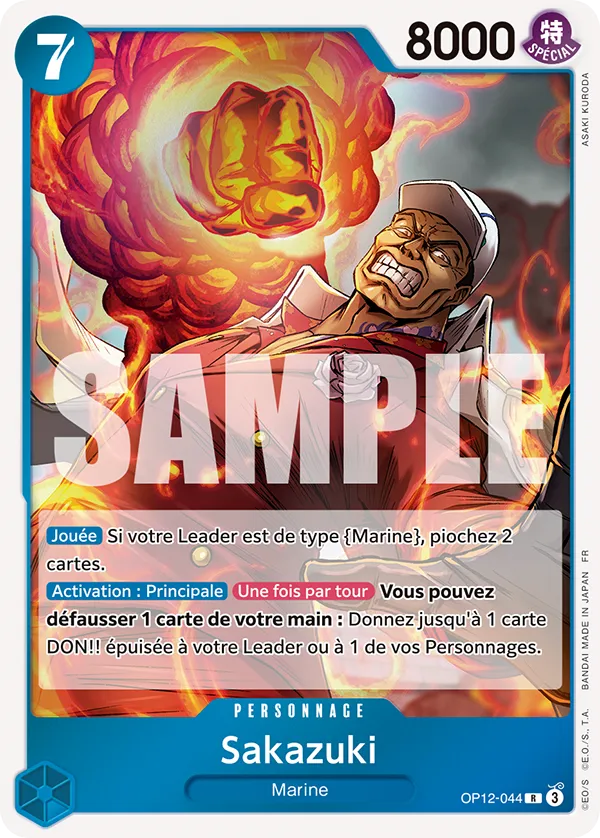 OP12-044 - Sakazuki — Carte One Piece L'Héritage du Maître 044