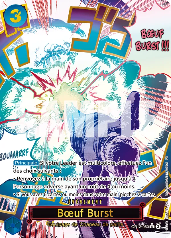 OP12-060 - Bœuf Burst V2 — Carte One Piece L'Héritage du Maître 060