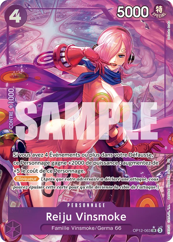 OP12-063 - Reiju Vinsmoke V2 — Carte One Piece L'Héritage du Maître 063