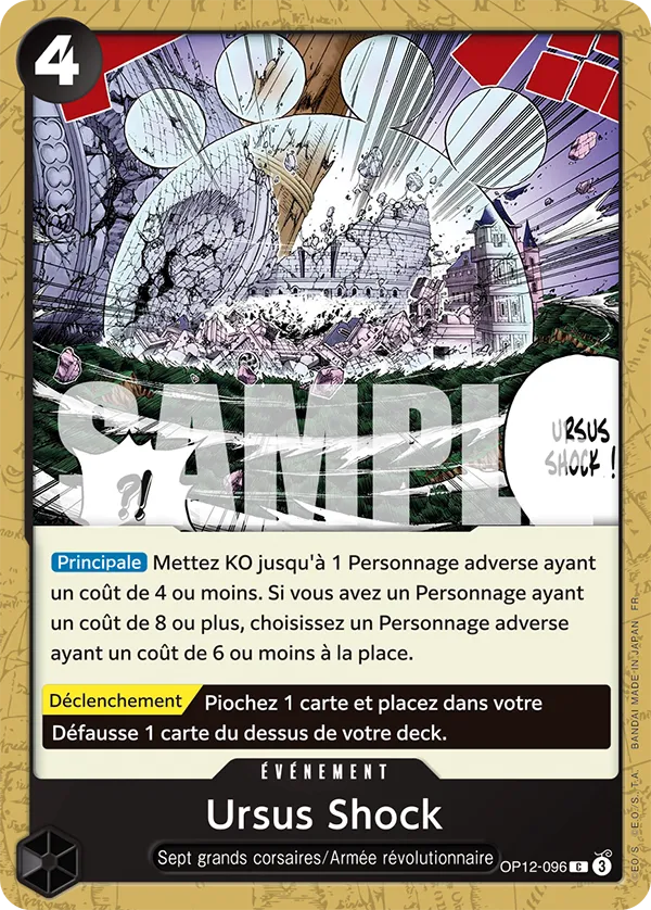 OP12-096 - Ursus Shock — Carte One Piece L'Héritage du Maître 096