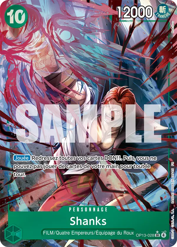 OP13-028 - Shanks V2 — Carte One Piece Successeurs 028
