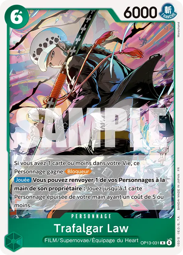 OP13-031 - Trafalgar Law — Carte One Piece Successeurs 031