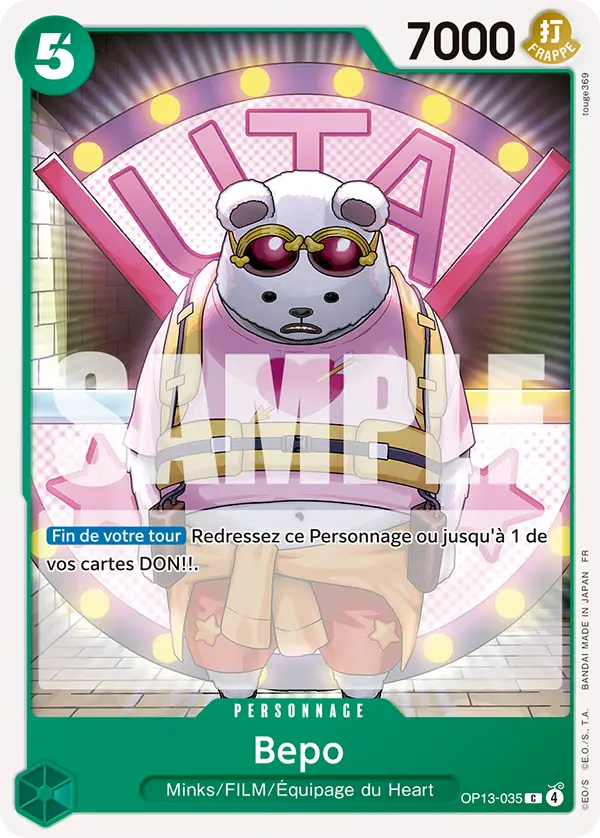 OP13-035 - Bepo — Carte One Piece Successeurs 035