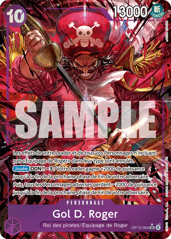 OP13-064 - Gol D. Roger V2 — Carte One Piece Successeurs 064