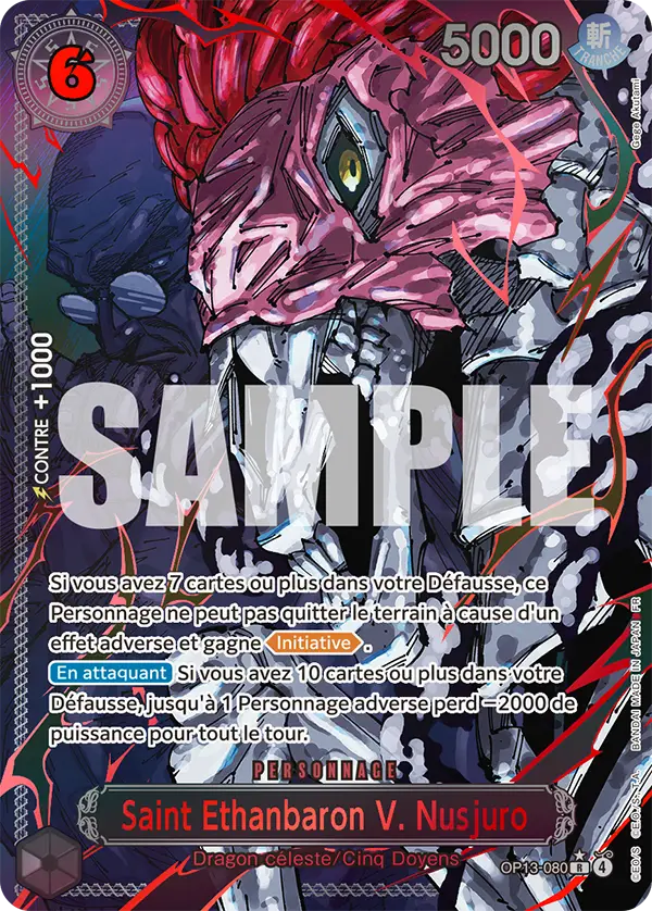 OP13-080 - Saint Ethanbaron V. Nusjuro V3 (Special Cinq Doyens) — Carte One Piece Successeurs 080
