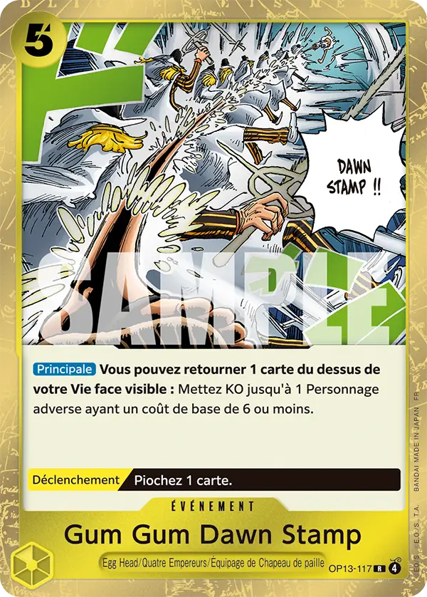 OP13-117 - Gum Gum Dawn Stamp