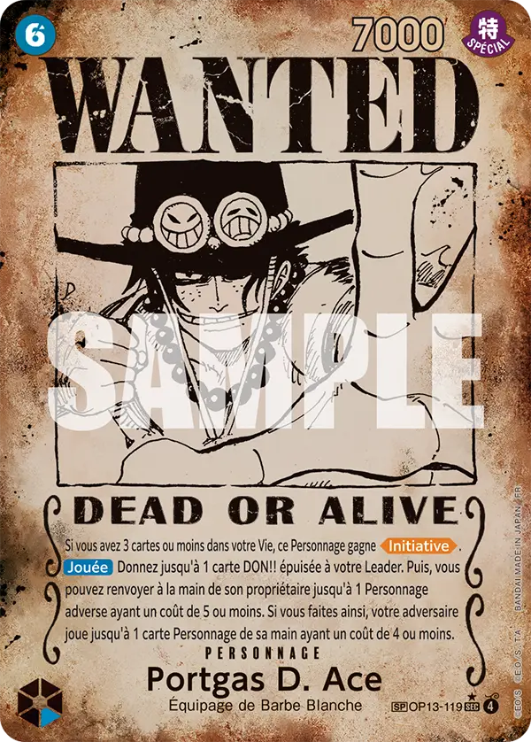 OP13-119 - Portgas D. Ace V5 (Wanted)