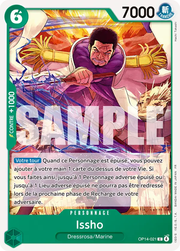 OP14-021 - Issho — Carte One Piece Les Sept de la Mer d'Azur 021