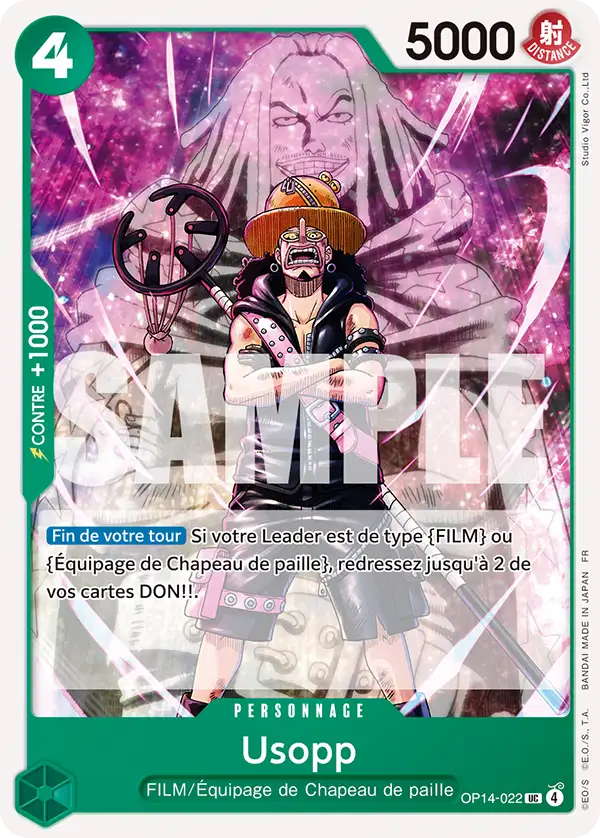 OP14-022 - Usopp — Carte One Piece Les Sept de la Mer d'Azur 022