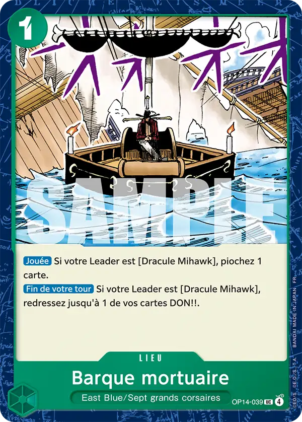 OP14-039 - Barque mortuaire — Carte One Piece Les Sept de la Mer d'Azur 039