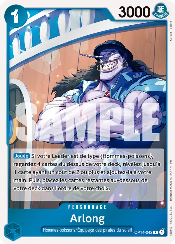 OP14-042 - Arlong — Carte One Piece Les Sept de la Mer d'Azur 042