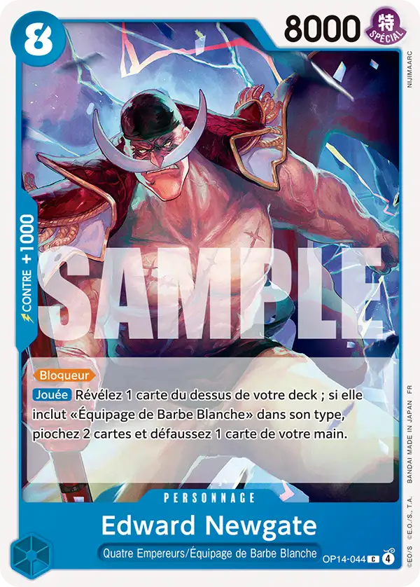 OP14-044 - Edward Newgate — Carte One Piece Les Sept de la Mer d'Azur 044