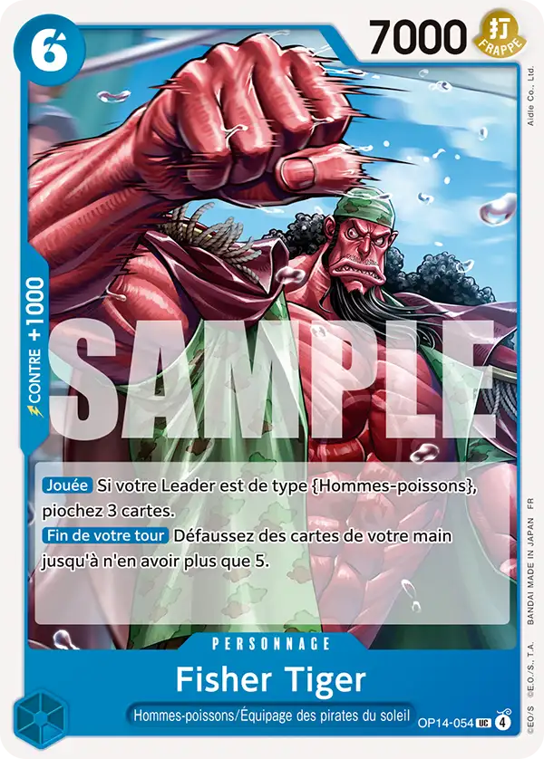 OP14-054 - Fisher Tiger — Carte One Piece Les Sept de la Mer d'Azur 054