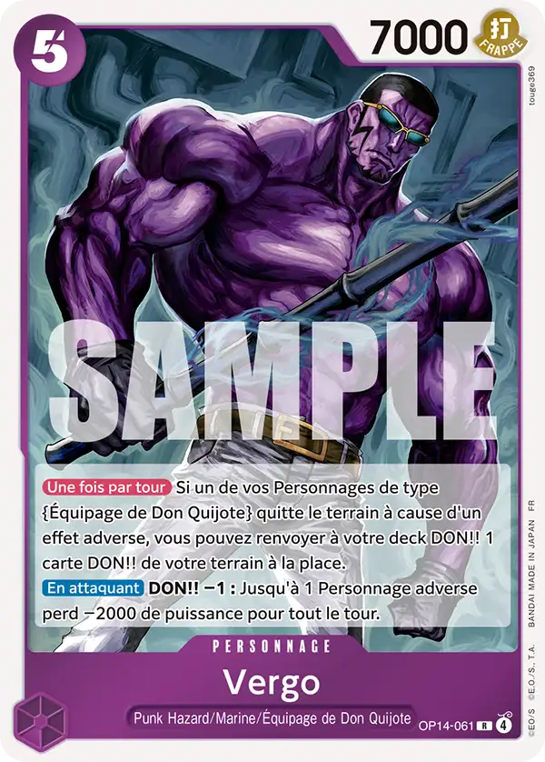 OP14-061 - Vergo — Carte One Piece Les Sept de la Mer d'Azur 061