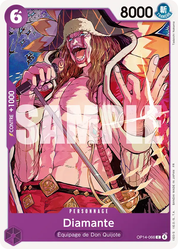 OP14-066 - Diamante — Carte One Piece Les Sept de la Mer d'Azur 066