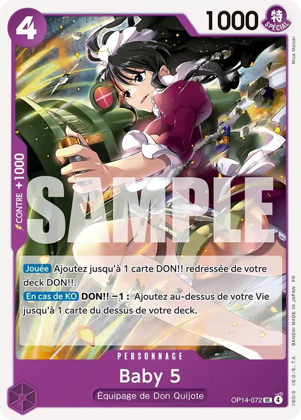 OP14-072 - Baby 5 — Carte One Piece Les Sept de la Mer d'Azur 072
