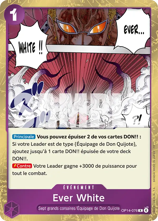 OP14-076 - Ever White — Carte One Piece Les Sept de la Mer d'Azur 076