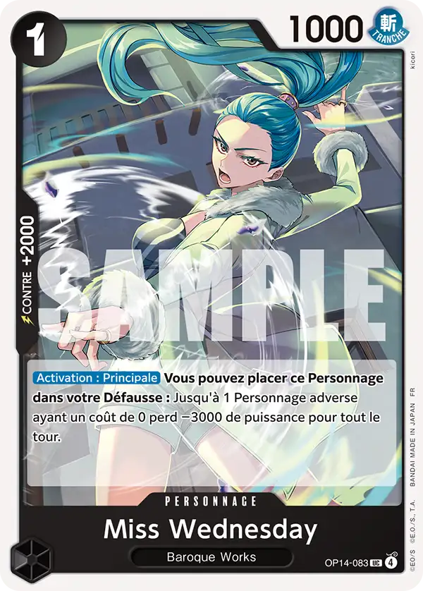 OP14-083 - Miss Wednesday — Carte One Piece Les Sept de la Mer d'Azur 083