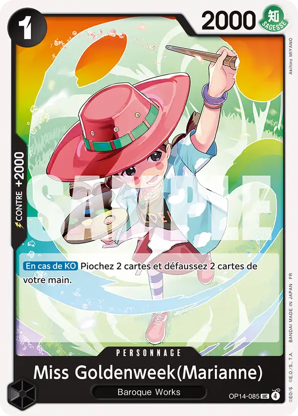 OP14-085 - Miss Goldenweek (Marianne) — Carte One Piece Les Sept de la Mer d'Azur 085