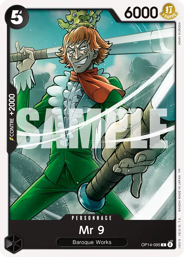OP14-095 - Mr 9 — Carte One Piece Les Sept de la Mer d'Azur 095